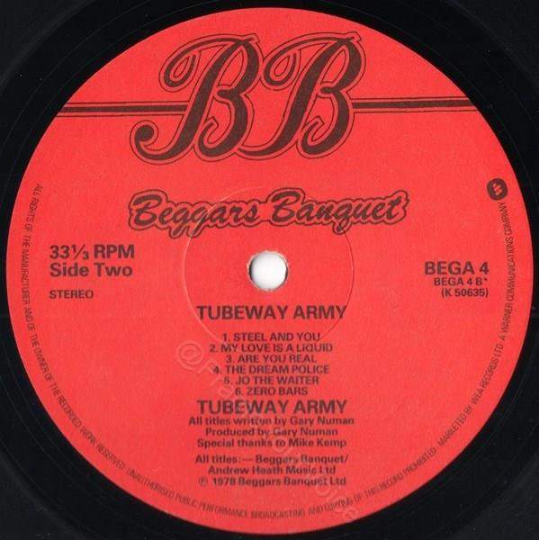 BEGA 4 1979 B Side Label.